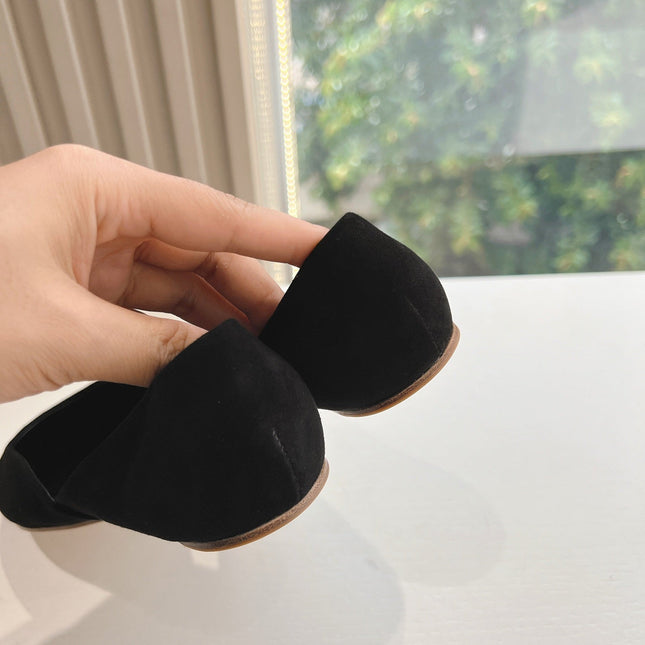 SL GEMMA BALLET FLAT BLACK SUEDE