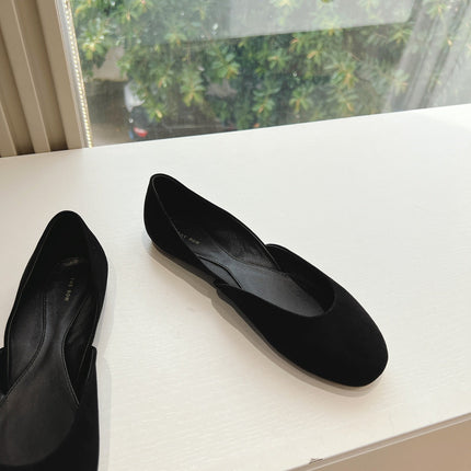 SL GEMMA BALLET FLAT BLACK SUEDE