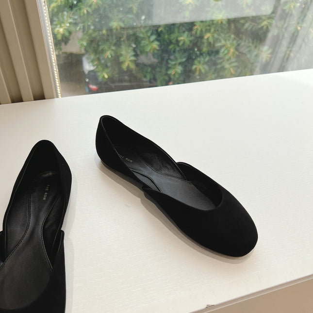 SL GEMMA BALLET FLAT BLACK SUEDE