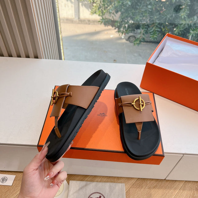 JOYCE SANDAL IN BRONZE BROWN CALFSKIN