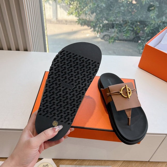 JOYCE SANDAL IN BRONZE BROWN CALFSKIN