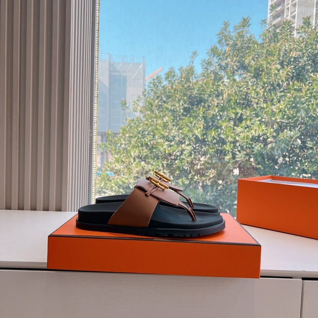 JOYCE SANDAL IN BRONZE BROWN CALFSKIN