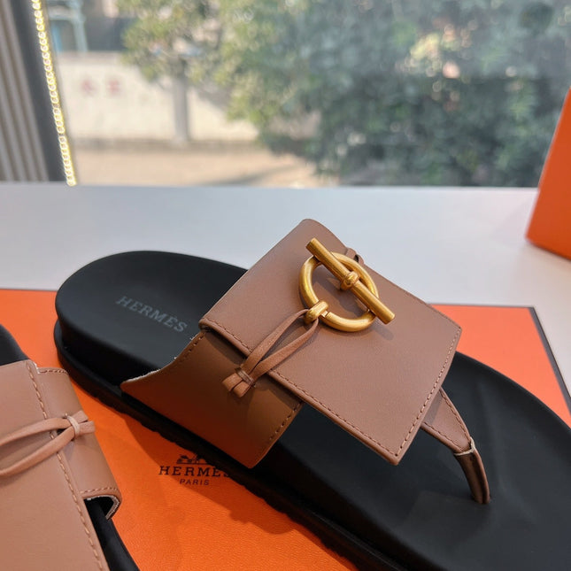 JOYCE SANDAL IN BRONZE BROWN CALFSKIN