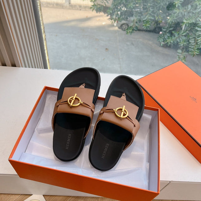 JOYCE SANDAL IN BRONZE BROWN CALFSKIN