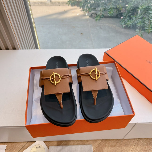 JOYCE SANDAL IN BRONZE BROWN CALFSKIN