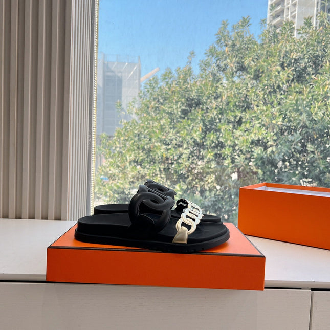 EXTRA SANDAL IN BLACK MIX SILVER CALFSKIN