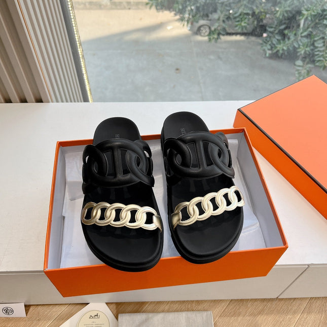 EXTRA SANDAL IN BLACK MIX SILVER CALFSKIN