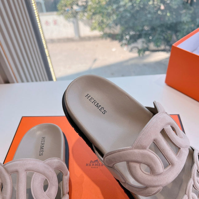 EXTRA SANDAL IN NUDE BEIGE CALFSKIN