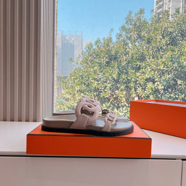 EXTRA SANDAL IN NUDE BEIGE CALFSKIN