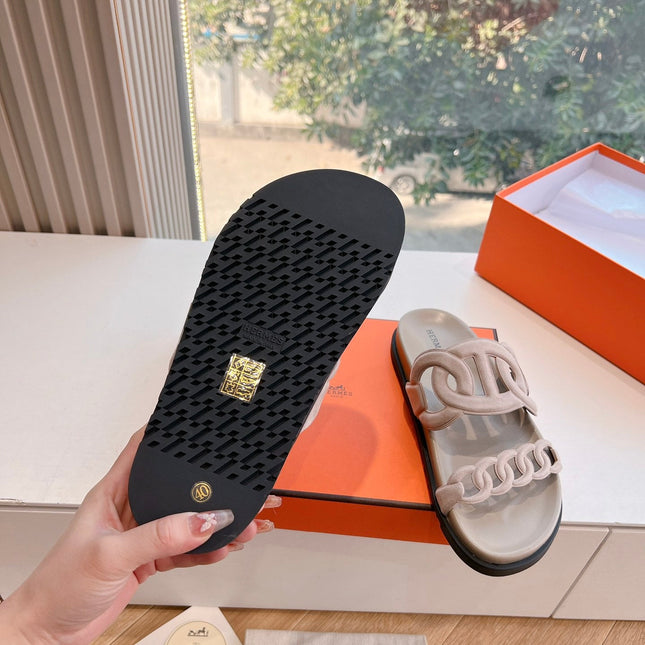 EXTRA SANDAL IN NUDE BEIGE CALFSKIN