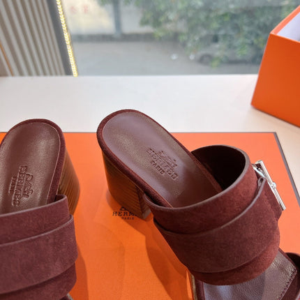 KUTE 60 SANDAL IN CHESTNUT BROWN SUEDE