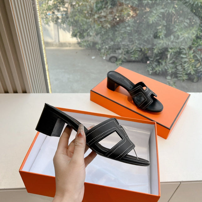 0ASIS SANDAL IN BLACK MIX WHITE CALFSKIN