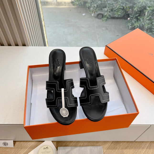 0ASIS SANDAL IN BLACK MIX WHITE CALFSKIN