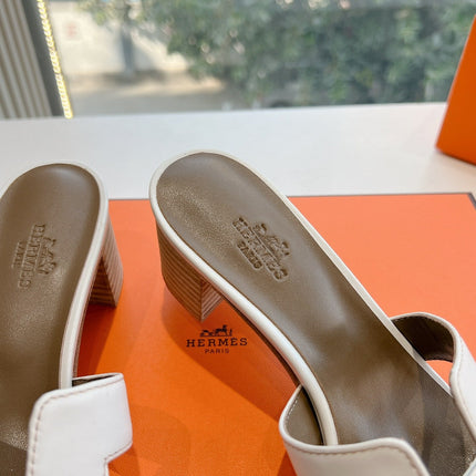 0ASIS SANDAL IN WHITE CALFSKIN