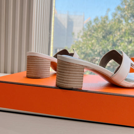 0ASIS SANDAL IN WHITE CALFSKIN