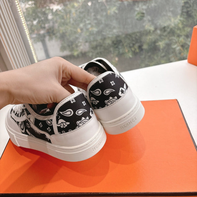 GET SNEAKER IN BLACK MIX WHITE MAXI CANVAS AND CALFSKIN