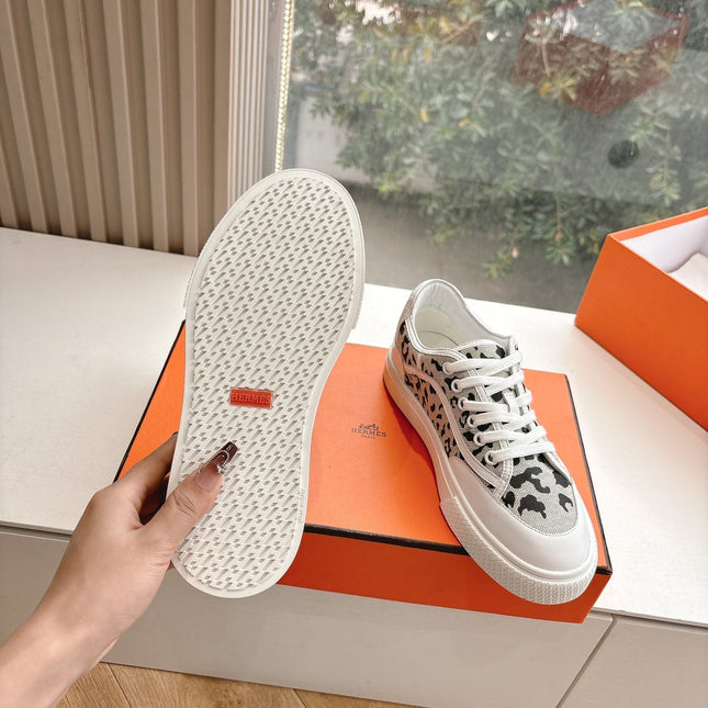 GET SNEAKER IN BLACK MIX PALE GRAY MAXI CANVAS AND CALFSKIN