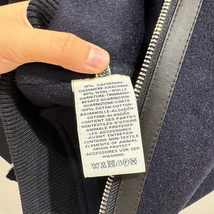 HERMES 25S CASHMERE COAT WITH SHEARLING COLLAR 251