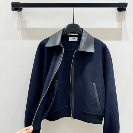 HERMES 25S CASHMERE COAT WITH SHEARLING COLLAR 251