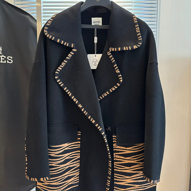 HERMES 25S DESIGNER CASHMERE COAT 180