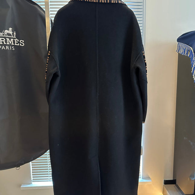 HERMES 25S DESIGNER CASHMERE COAT 180