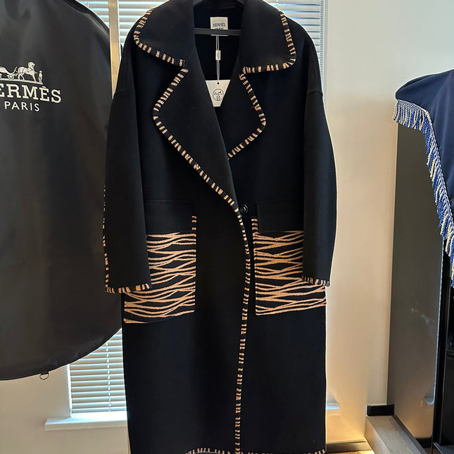 HERMES 25S DESIGNER CASHMERE COAT 180