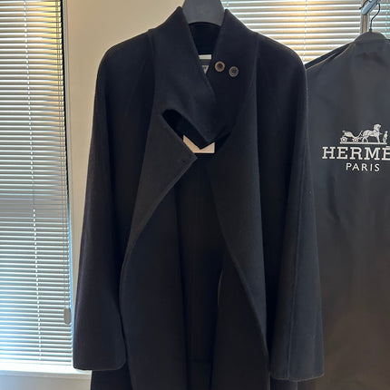 HERMES 25S PREMIUM LONG COAT WITH STAND COLLAR 315