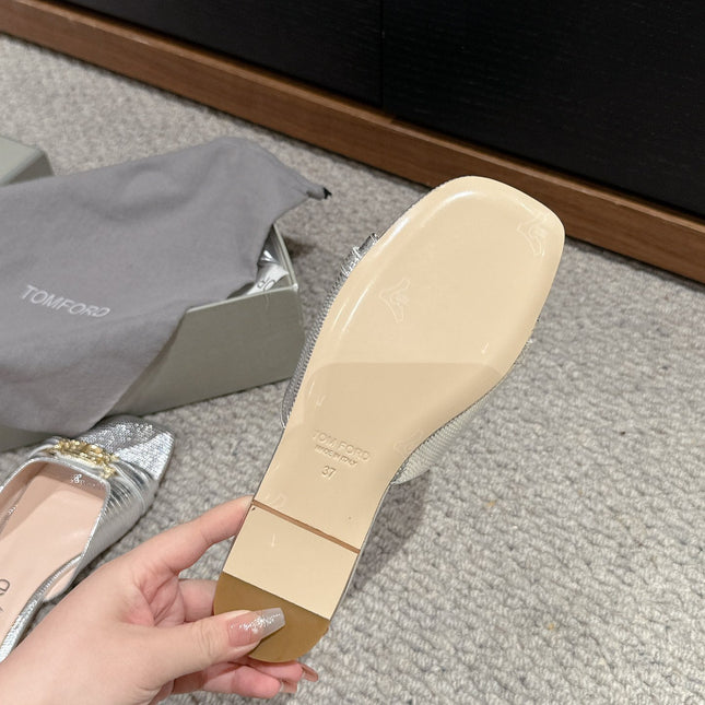 WHITNEY SLIDE IN SILVER CROCODILE LEATHER