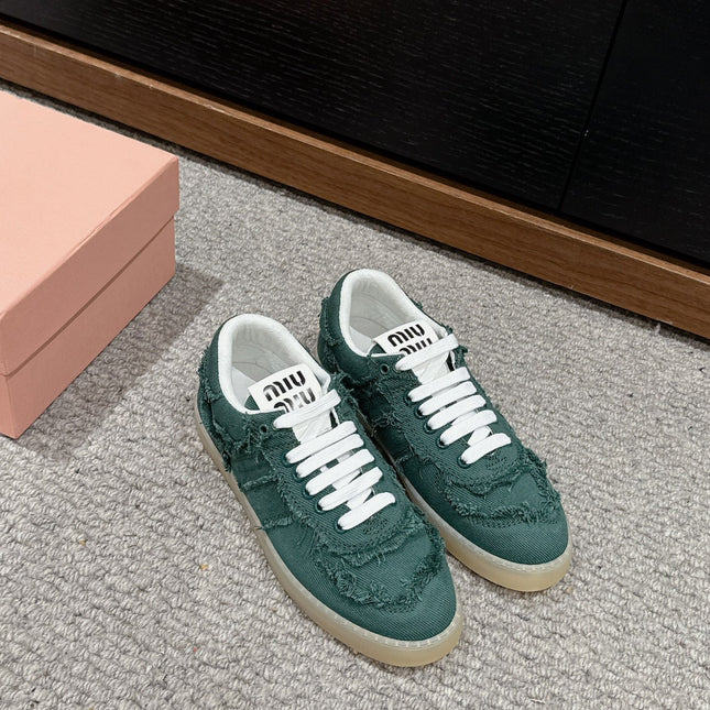 Dexun Sneaker Dark Green Canvas