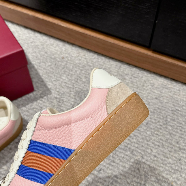GG & ADIDAS SNEAKER LIGHT PINK CALFSKIN