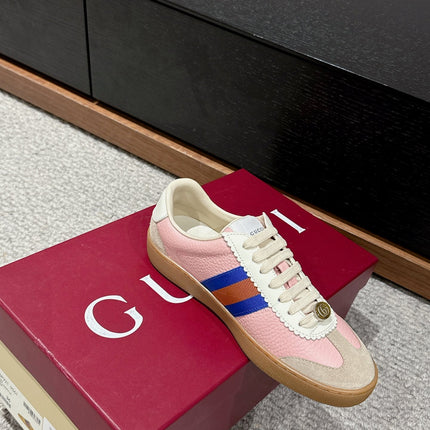 GG & ADIDAS SNEAKER LIGHT PINK CALFSKIN