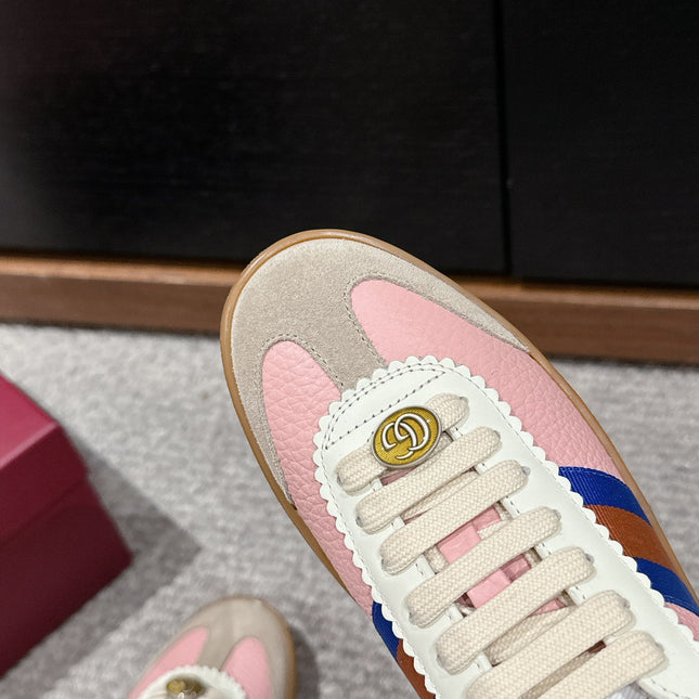 GG & ADIDAS SNEAKER LIGHT PINK CALFSKIN