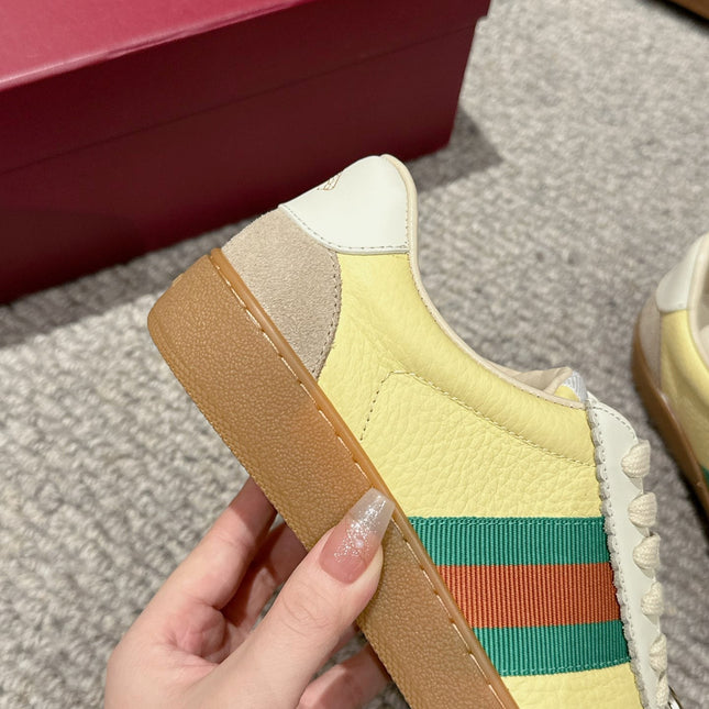 GG & ADIDAS SNEAKER KHAKI CALFSKIN