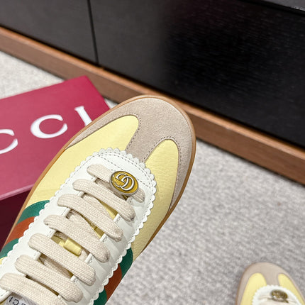 GG & ADIDAS SNEAKER KHAKI CALFSKIN