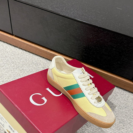 GG & ADIDAS SNEAKER KHAKI CALFSKIN