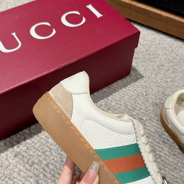 GG & ADIDAS SNEAKER WHITE CALFSKIN