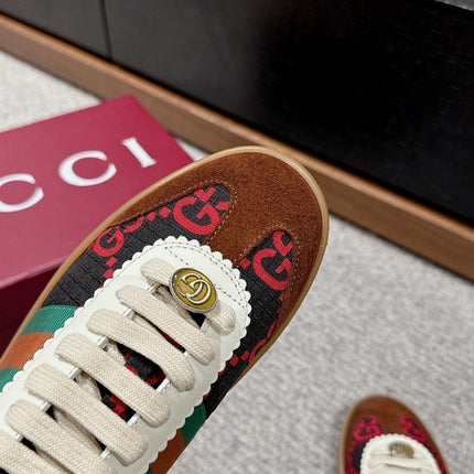 GG & ADIDAS SNEAKER BROWN FABRIC