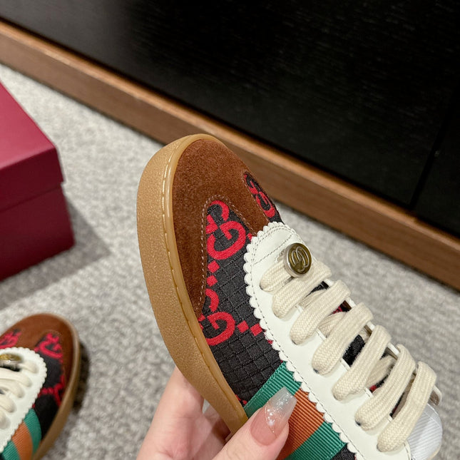 GG & ADIDAS SNEAKER BROWN FABRIC