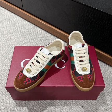 GG & ADIDAS SNEAKER BROWN FABRIC