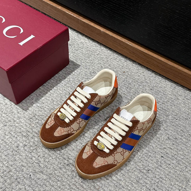 GG & ADIDAS GAZELLE SNEAKER BROWN SUEDE