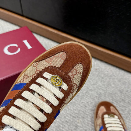 GG & ADIDAS GAZELLE SNEAKER BROWN SUEDE