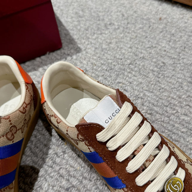 GG & ADIDAS GAZELLE SNEAKER BROWN SUEDE