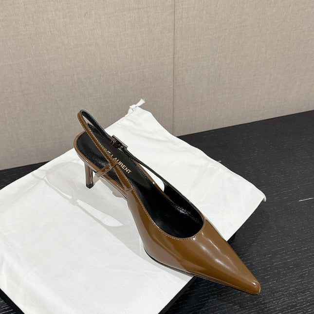 SL CHERISH SLINGBACK 75 CAMEL CALFSKIN