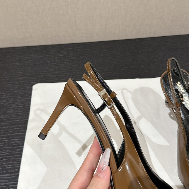 SL CHERISH SLINGBACK 75 CAMEL CALFSKIN