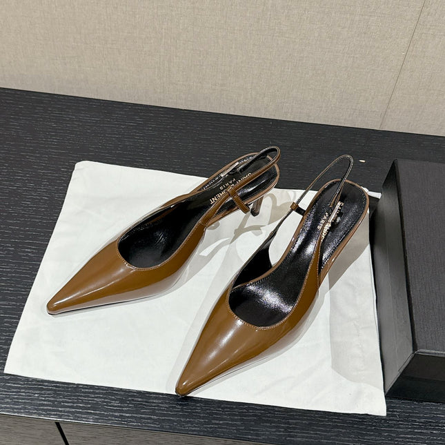 SL CHERISH SLINGBACK 75 CAMEL CALFSKIN