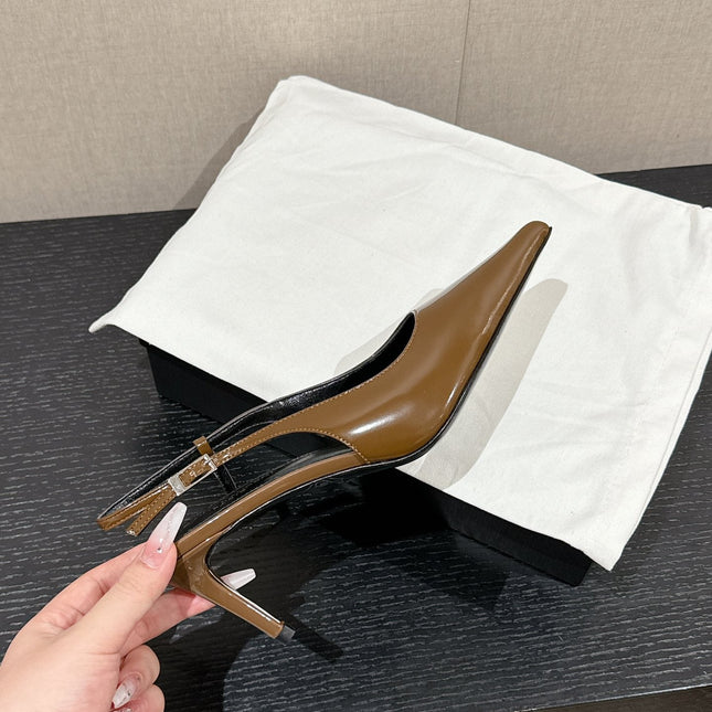 SL CHERISH SLINGBACK 75 CAMEL CALFSKIN