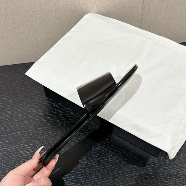 SL CARLYLE SLIPPERS BLACK CALFSKIN