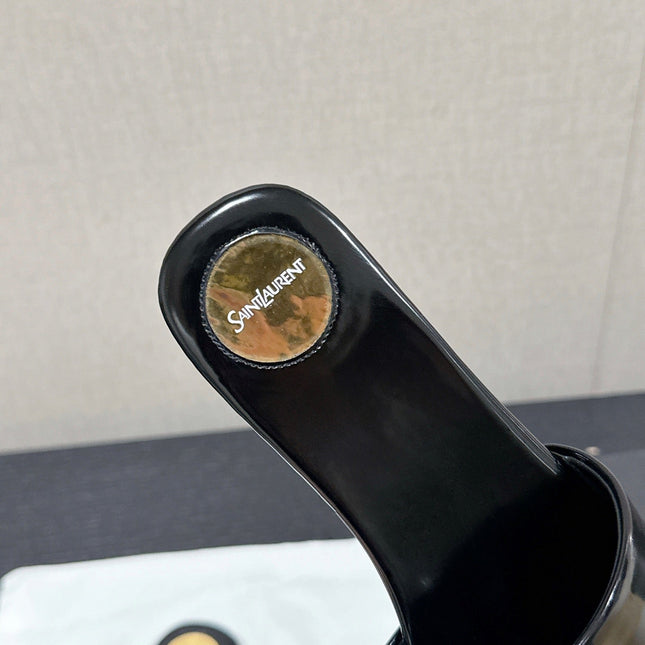 SL CARLYLE SLIPPERS BLACK CALFSKIN