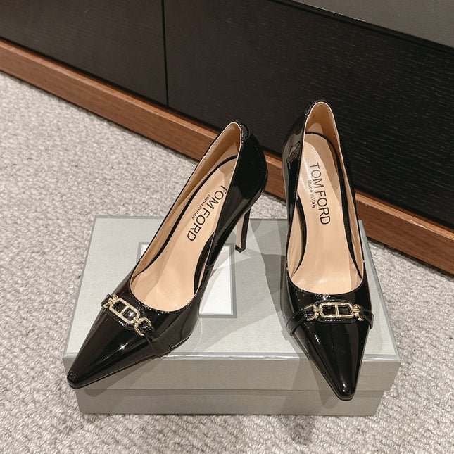 ROMAN HIGH-HEEL 10 CM IN BLACK CALFSKIN