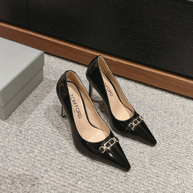 ROMAN HIGH-HEEL 10 CM IN BLACK CALFSKIN